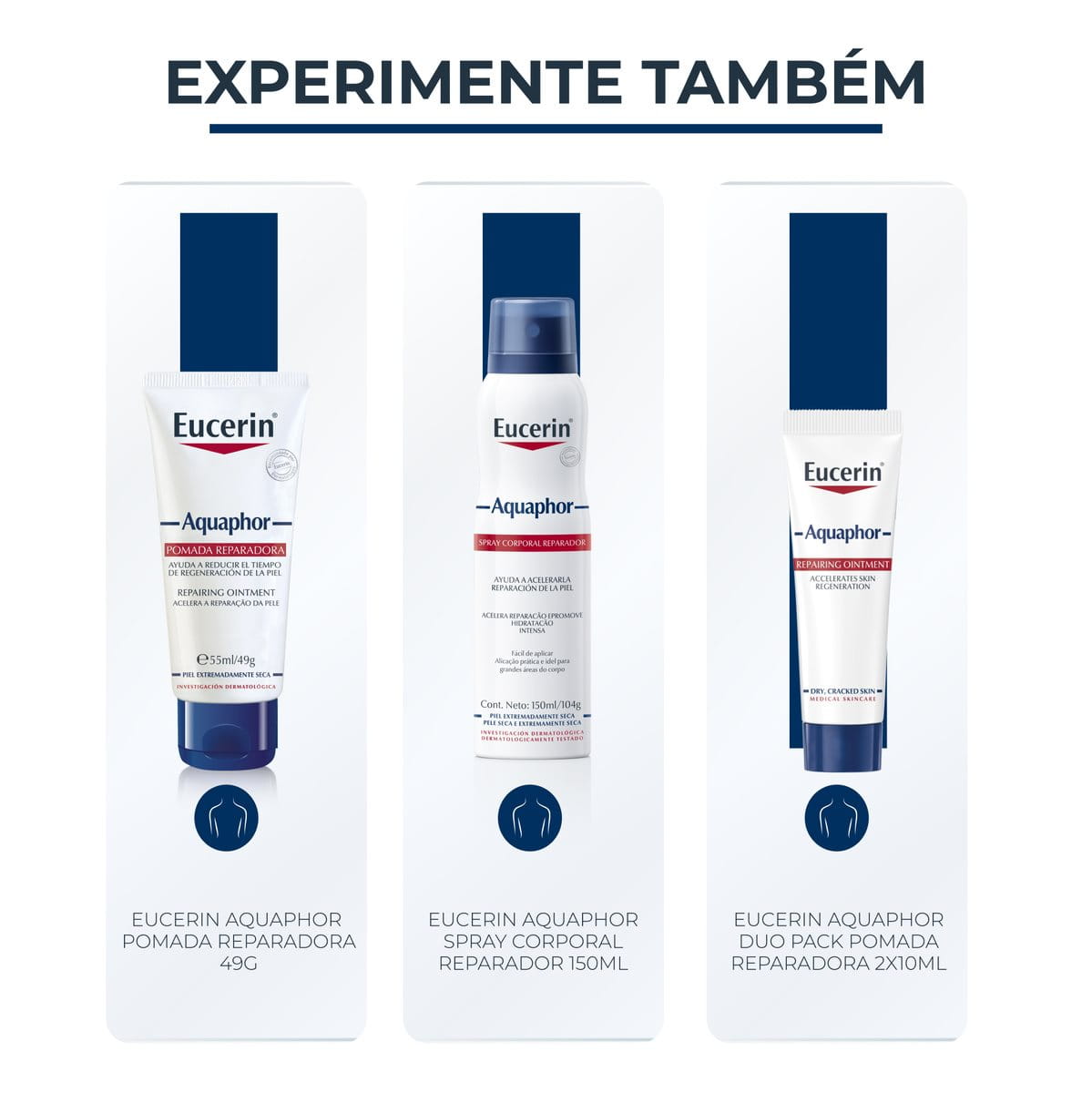 Eucerin Aquaphor Pomada Reparadora Intensiva 49g Hidratação E Proteção