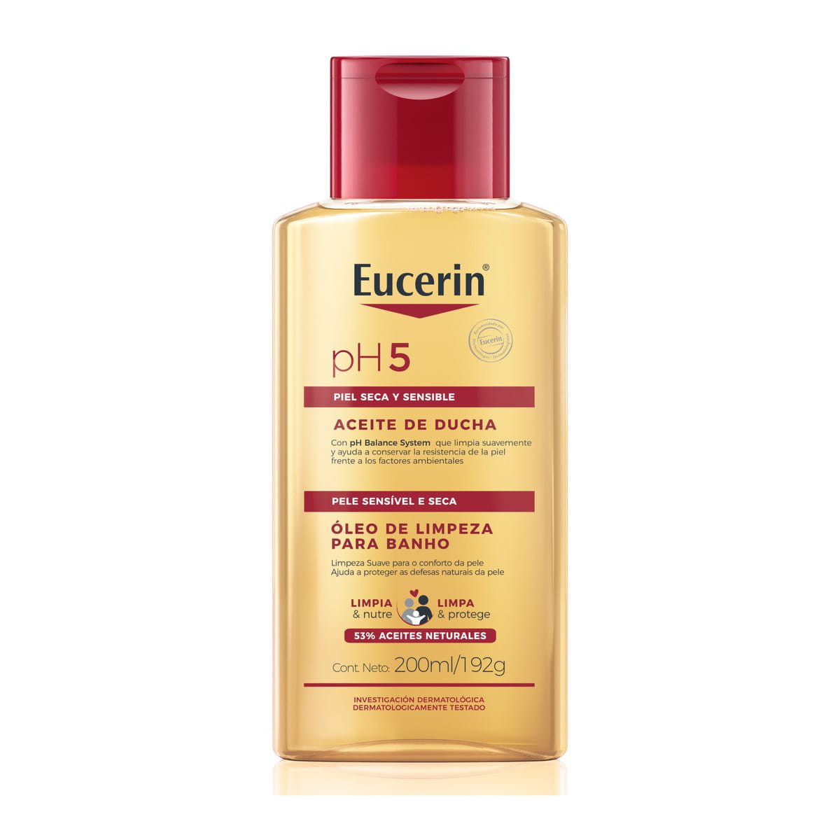 Óleo de Limpeza Eucerin PH5 para Banho Pele Sensível 200ml