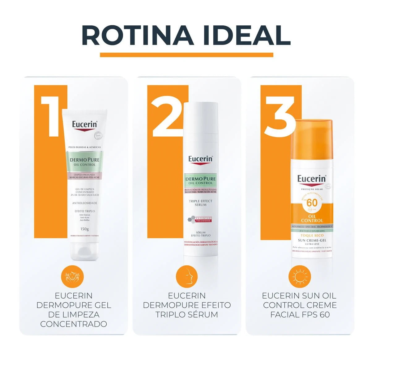 Eucerin Sun Oil Control Gel Creme Facial FPS 60 50ml